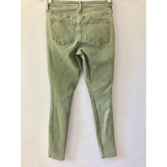 Old Navy Rockstar Jeggings Sage Green Distressed 2 - Picture 4 of 4